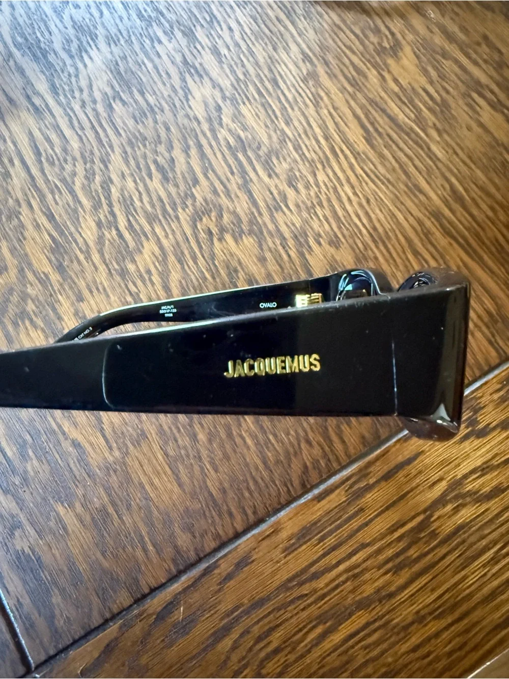 Jacquemus Black Sunglasses with Gold